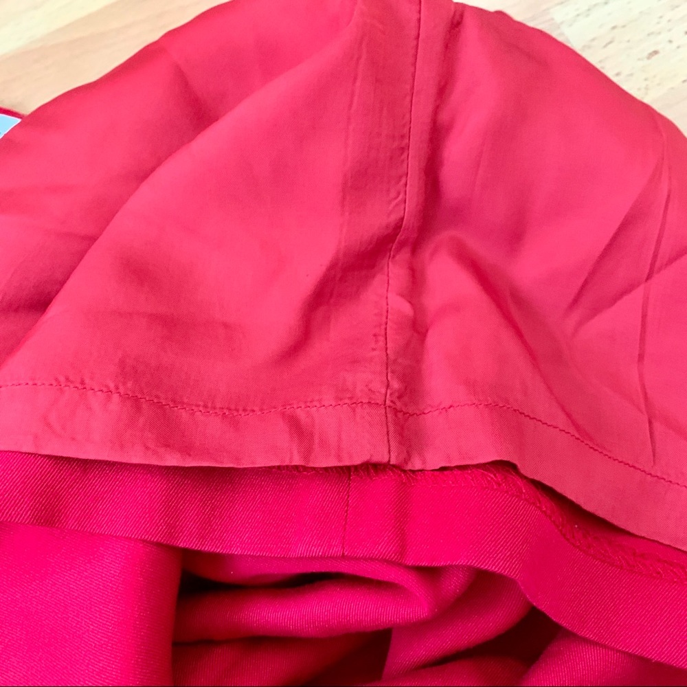 Mid length red wool pencil skirt - Picture 7 of 7